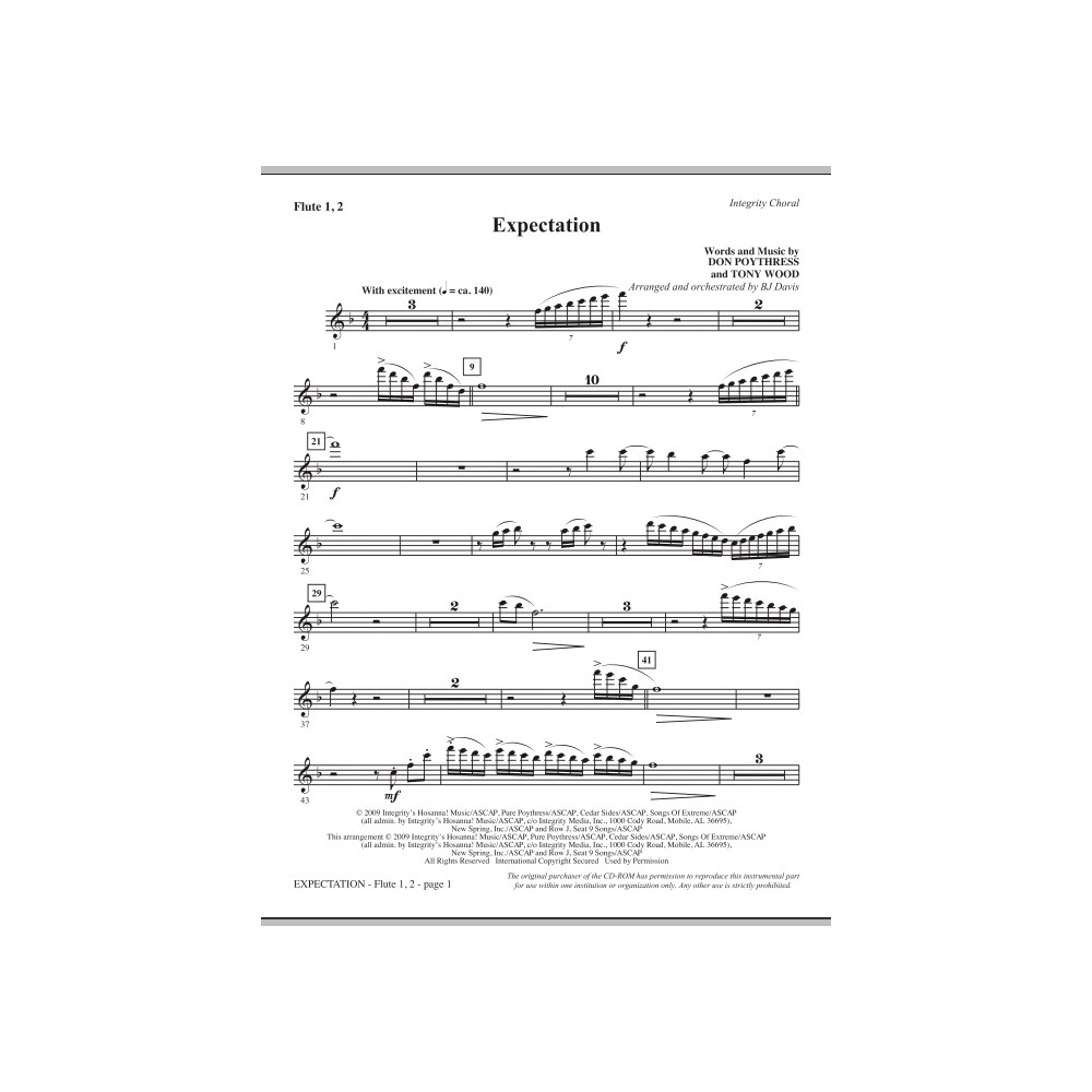 Expectation - Flute 1 & 2
