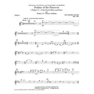 Psalms Of The Passover - Violin
