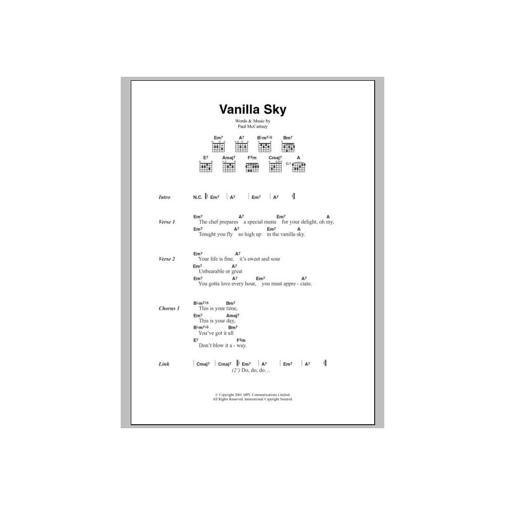 Vanilla Sky