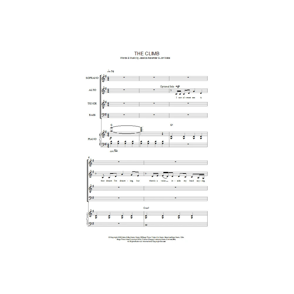 The Climb (from Hannah Montana: The Movie)