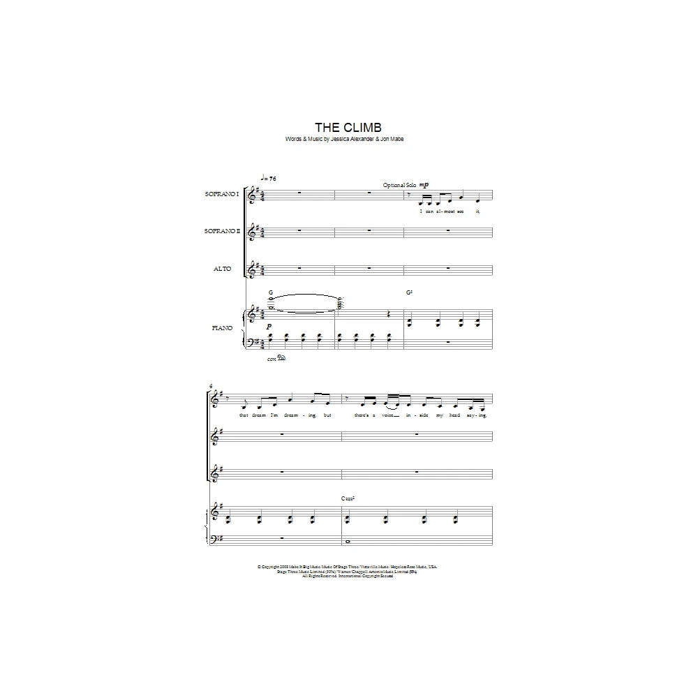 The Climb (from Hannah Montana: The Movie)