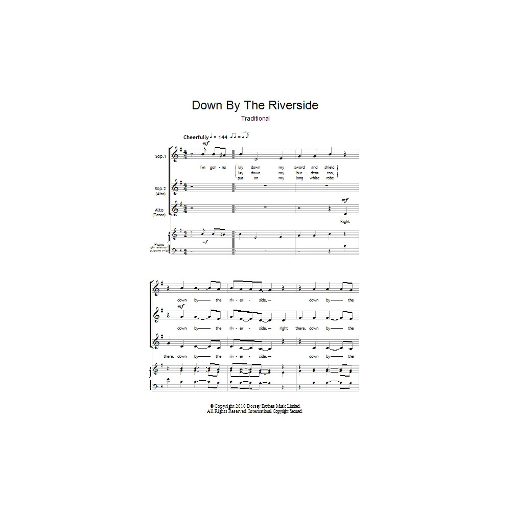 Down By The Riverside (arr. Barrie Carson Turner)