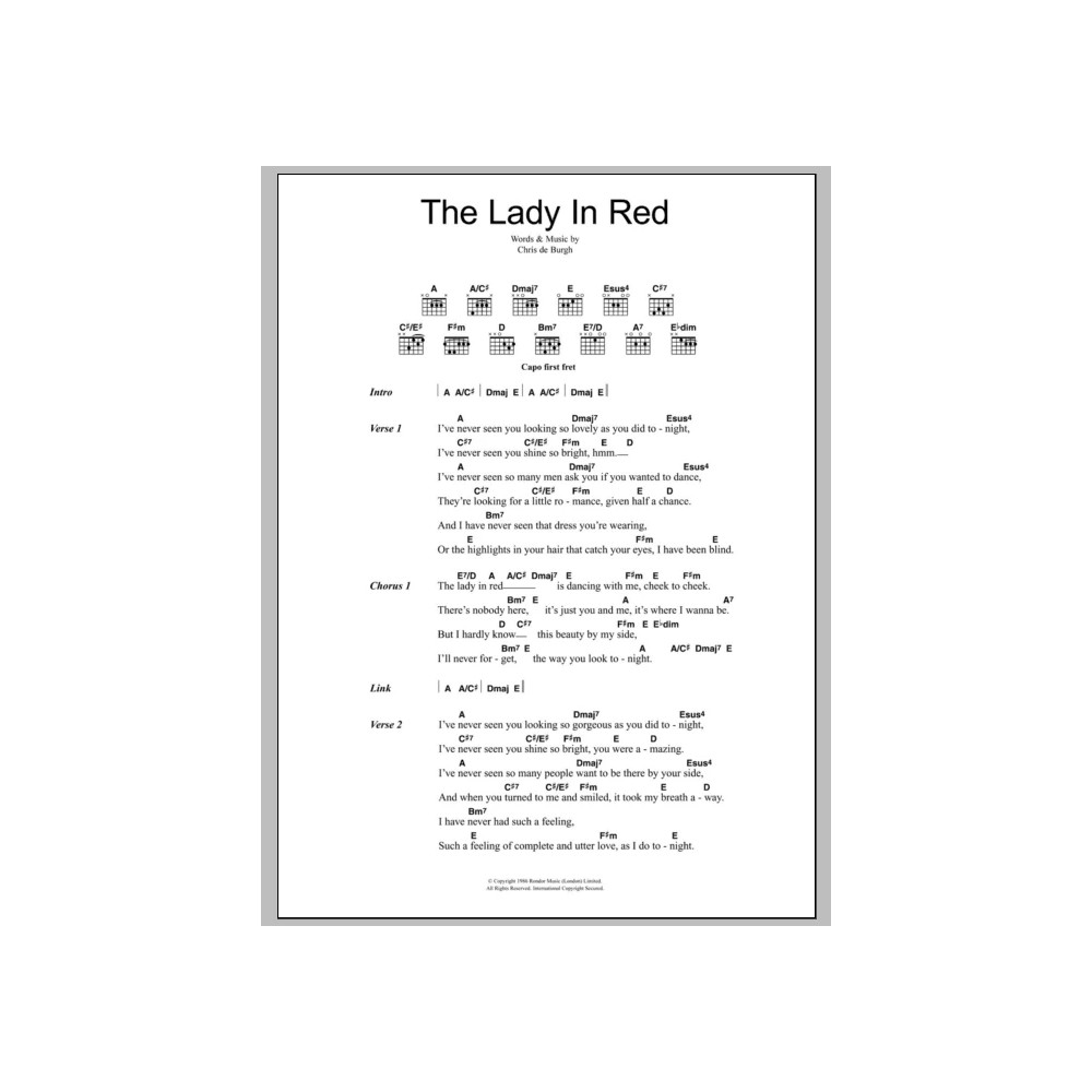 The Lady In Red