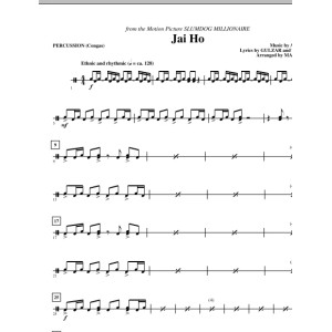 Jai Ho (from The Motion Picture Slumdog Millionaire) - Percussion