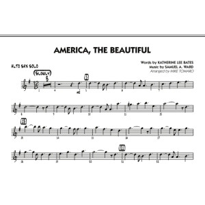 America, The Beautiful - Alto Sax (Solo)