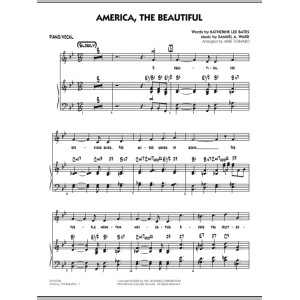 America, The Beautiful - Klavier/Gesang