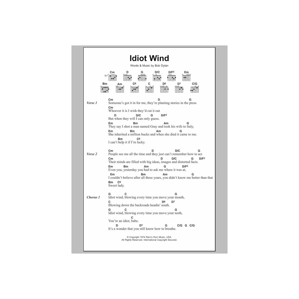 Idiot Wind