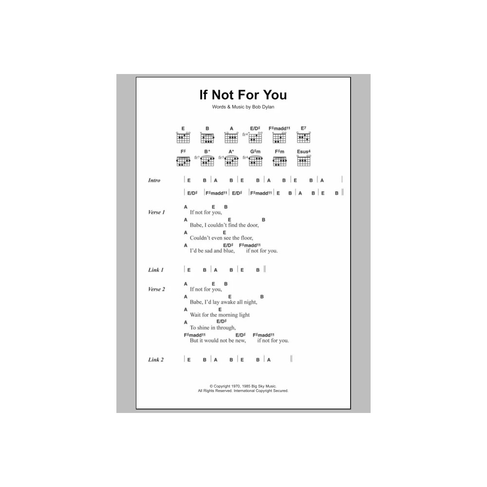 If Not For You