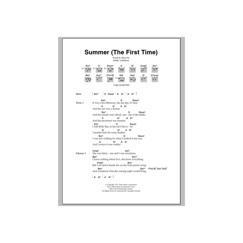 Summer (The First Time)