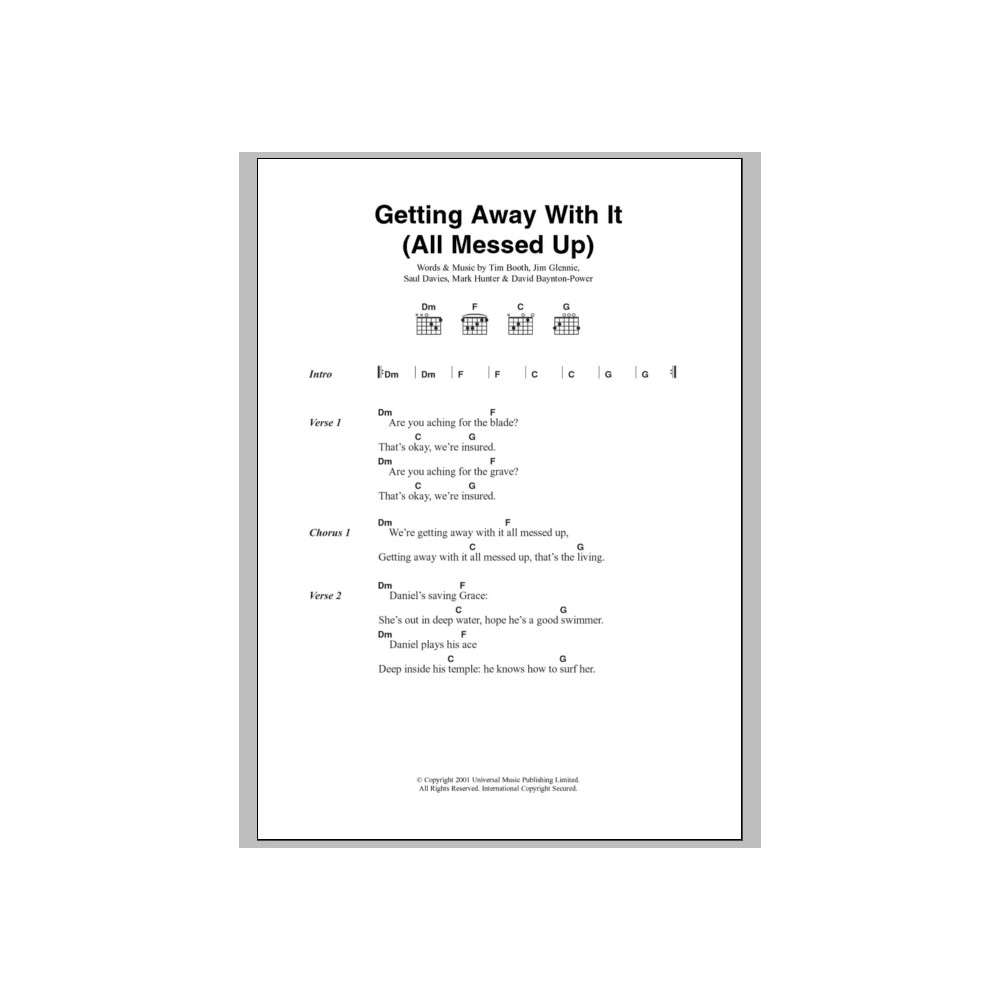 Getting Away With It (All Messed Up)