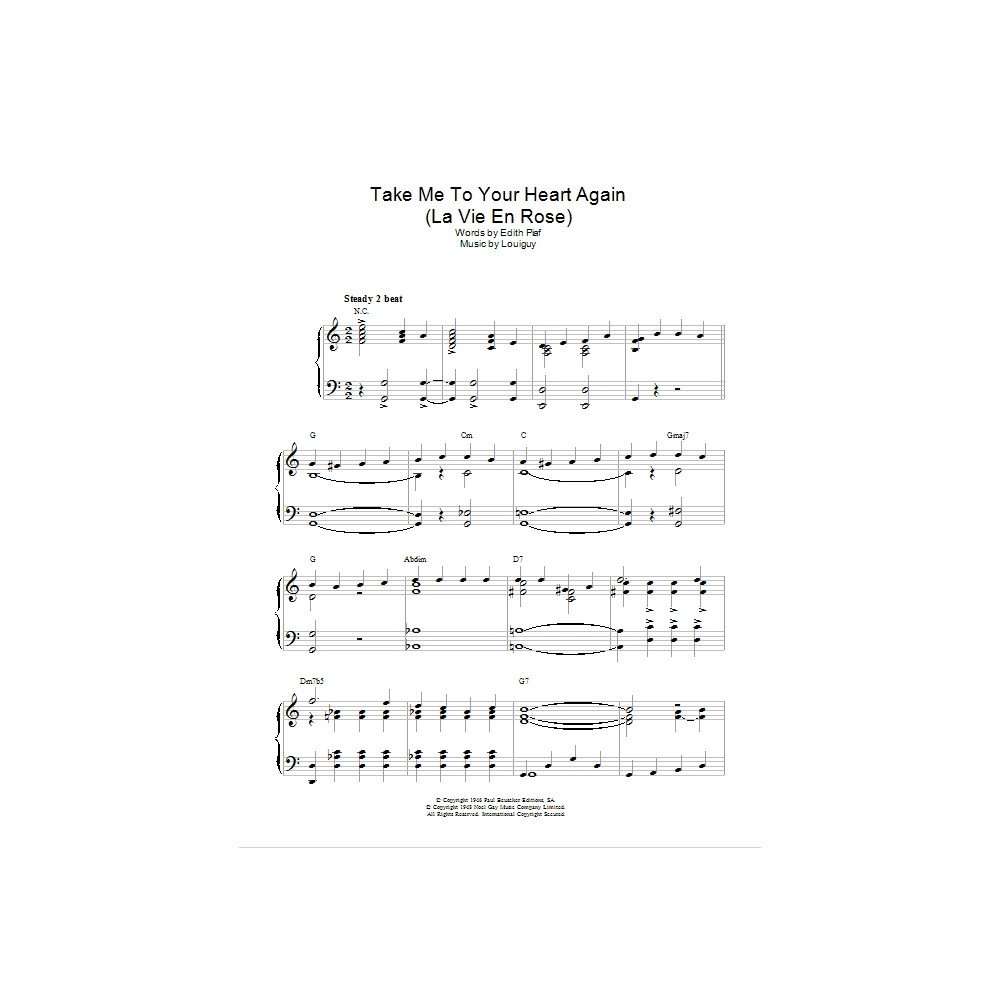 Take Me To Your Heart Again (La Vie En Rose)