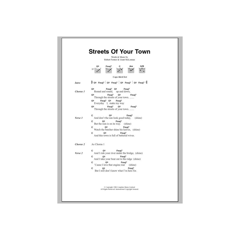 Streets Of Your Town