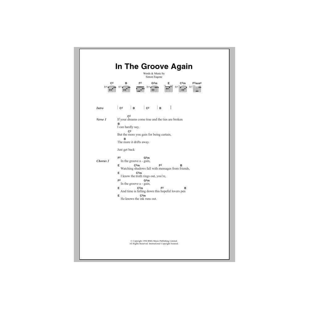 In The Groove Again