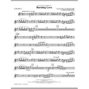 Burning Love (arr. Kirby Shaw) - Bb Trumpet 1