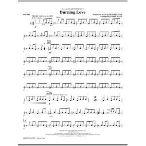 Burning Love (arr. Kirby Shaw) - Drums