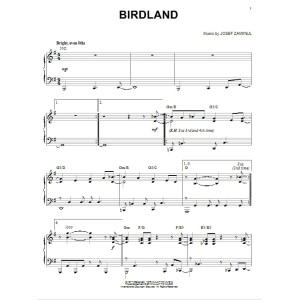 Birdland (arr. Brent Edstrom)