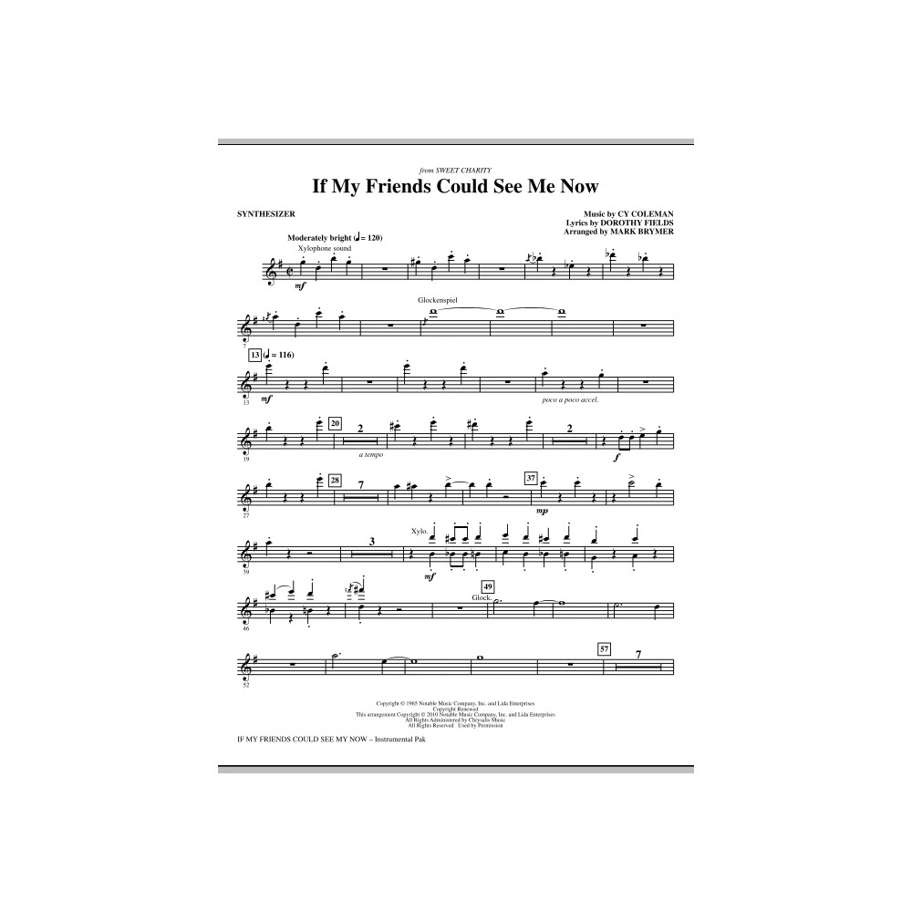 If My Friends Could See Me Now (from Sweet Charity) - Synthesizer