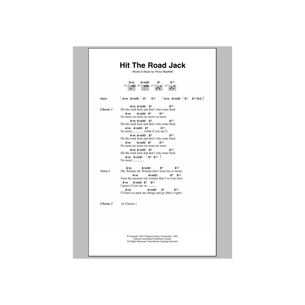 Hit The Road Jack