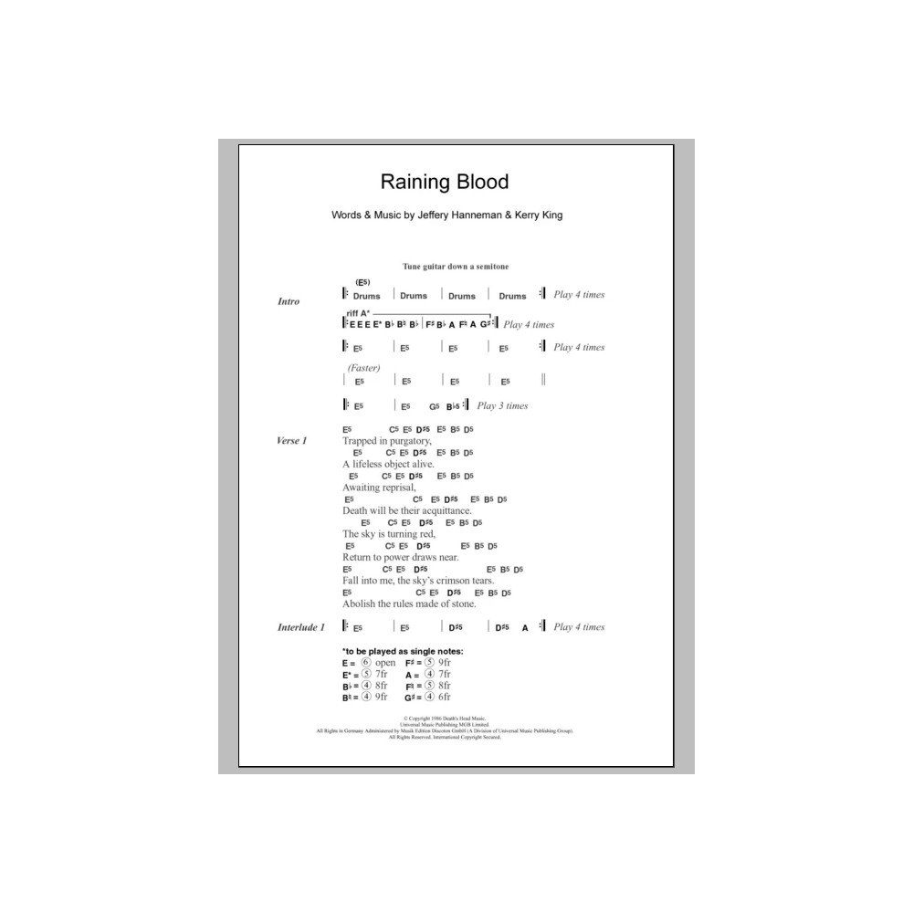 Raining Blood