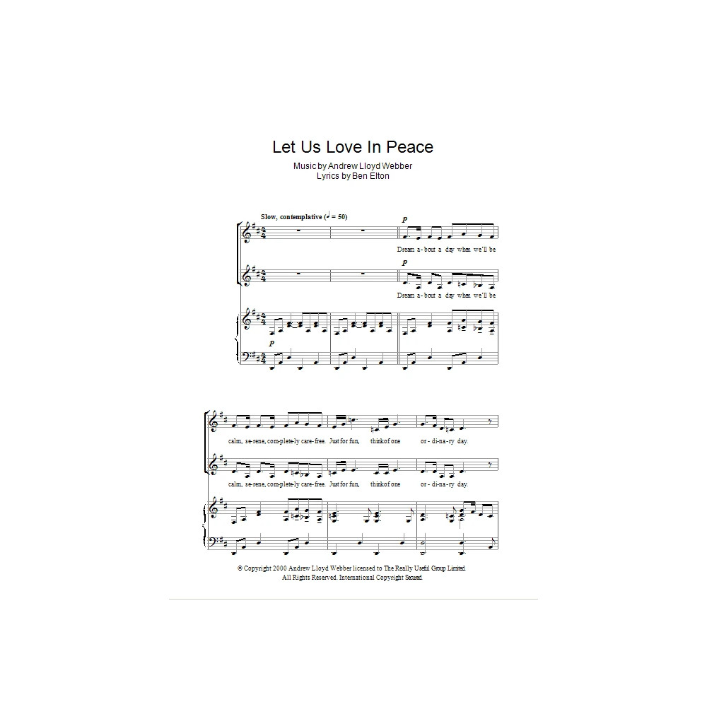 Let Us Love In Peace