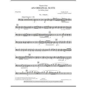 Themes from An Original Suite - String Bass
