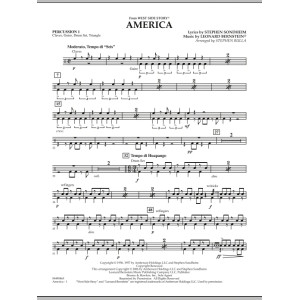 America (from West Side Story) - Percussion 1
