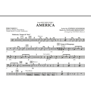 America (from West Side Story) - Percussion 2