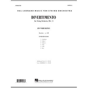 Divertimento for String Orchestra (Mvt. 1) - Conductor Score (Full Score)
