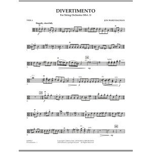Divertimento for String Orchestra (Mvt. 1) - Viola