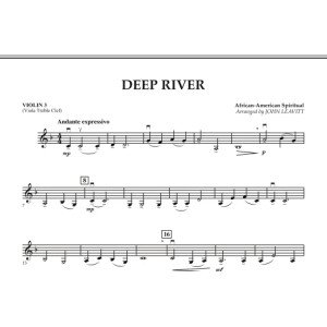 Deep River - Violin 3 (Viola T.C.)