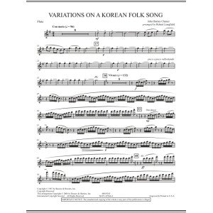 Variations on A Korean Folk Song - Flute