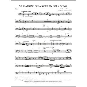 Variations on A Korean Folk Song - Cello