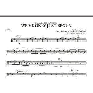 We've Only Just Begun - Viola