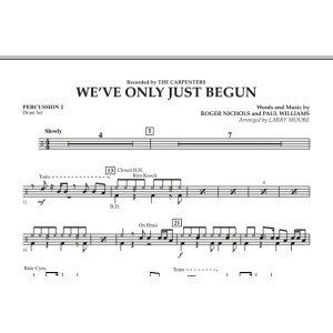 We've Only Just Begun - Percussion 2