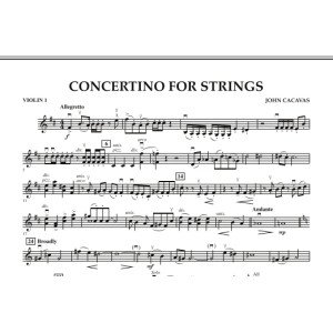 Concertino For Strings - Violin 1