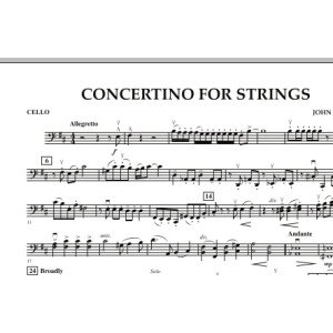 Concertino For Strings - Cello