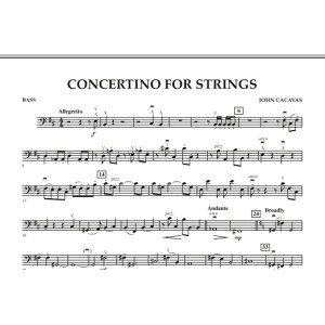 Concertino For Strings - Kontrabass