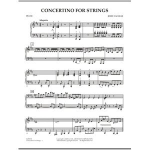 Concertino Für Streicher - Klavier