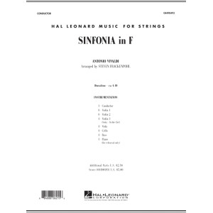 Sinfonia In F - Conductor Score (Full Score)