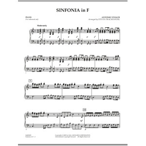 Sinfonia In F - Piano