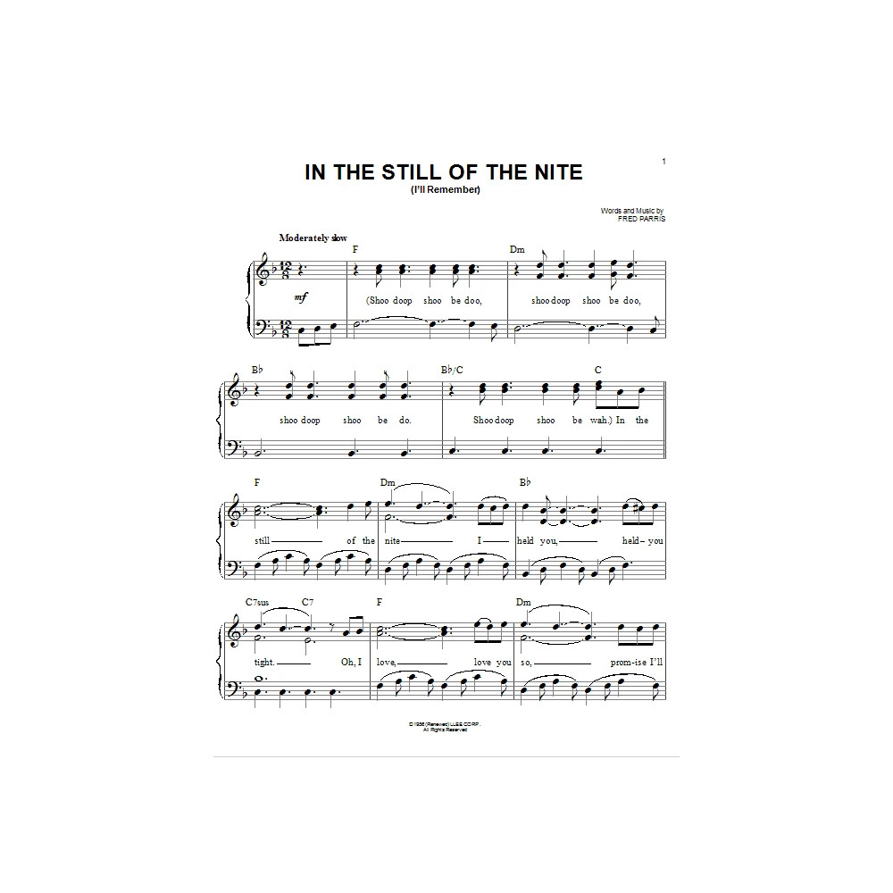 In The Still Of The Nite (I'll Remember)