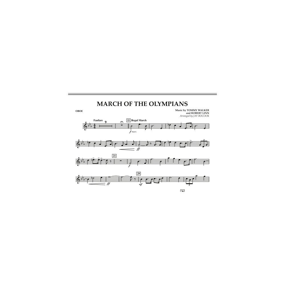 March Of The Olympians - Oboe