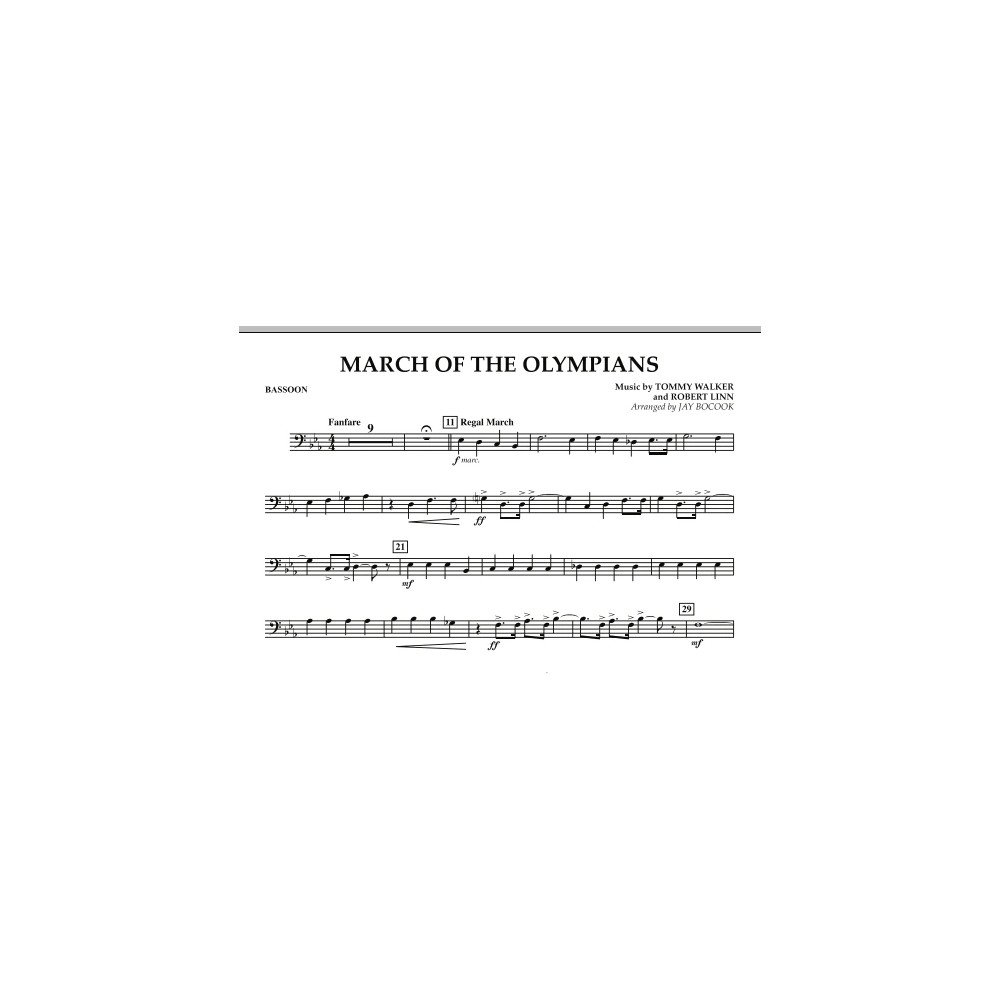 March Of The Olympians - Bassoon