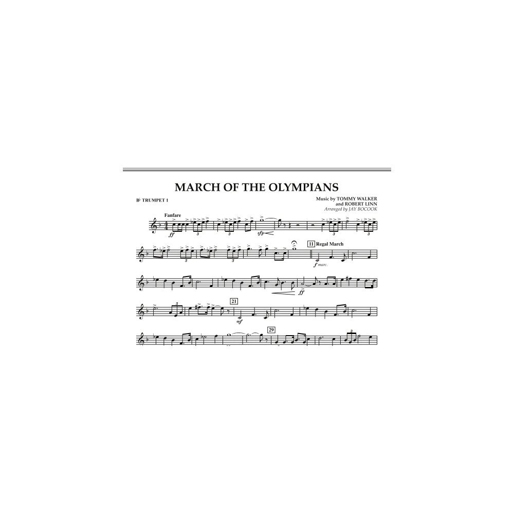 March Of The Olympians - Bb Trumpet 1