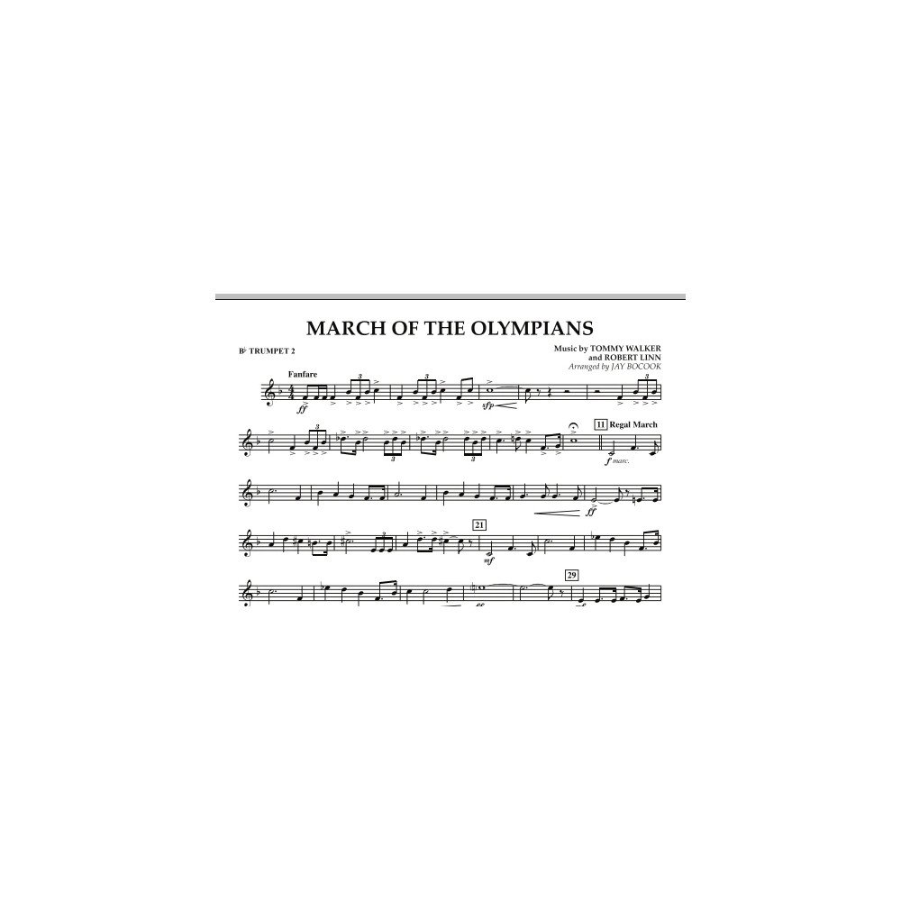 March Of The Olympians - Bb Trumpet 2