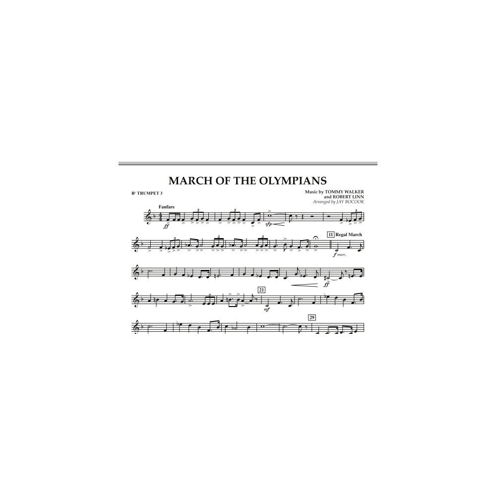 March Of The Olympians - Bb Trumpet 3