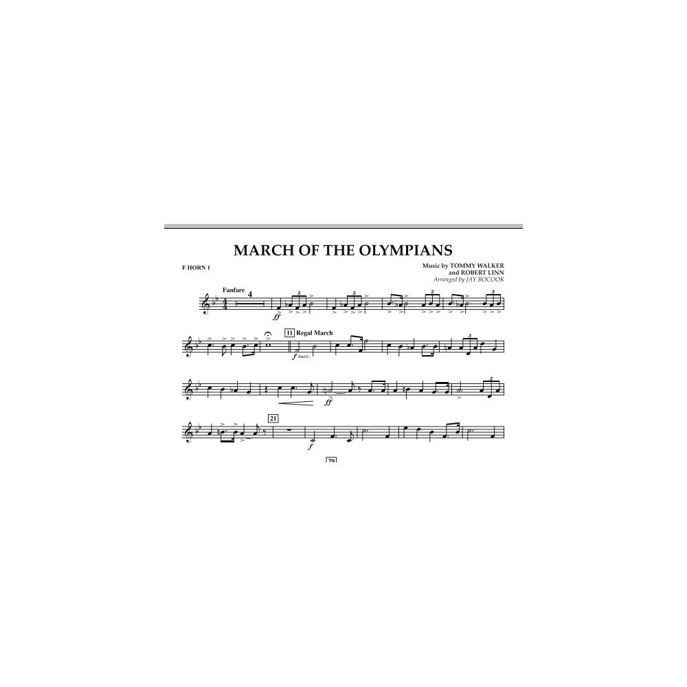 March Of The Olympians - F Horn 1
