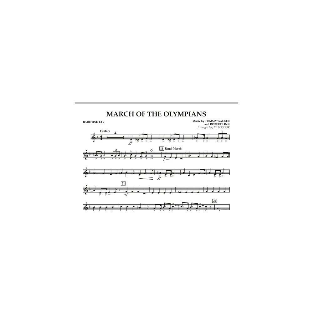 March Of The Olympians - Baritone T.C.