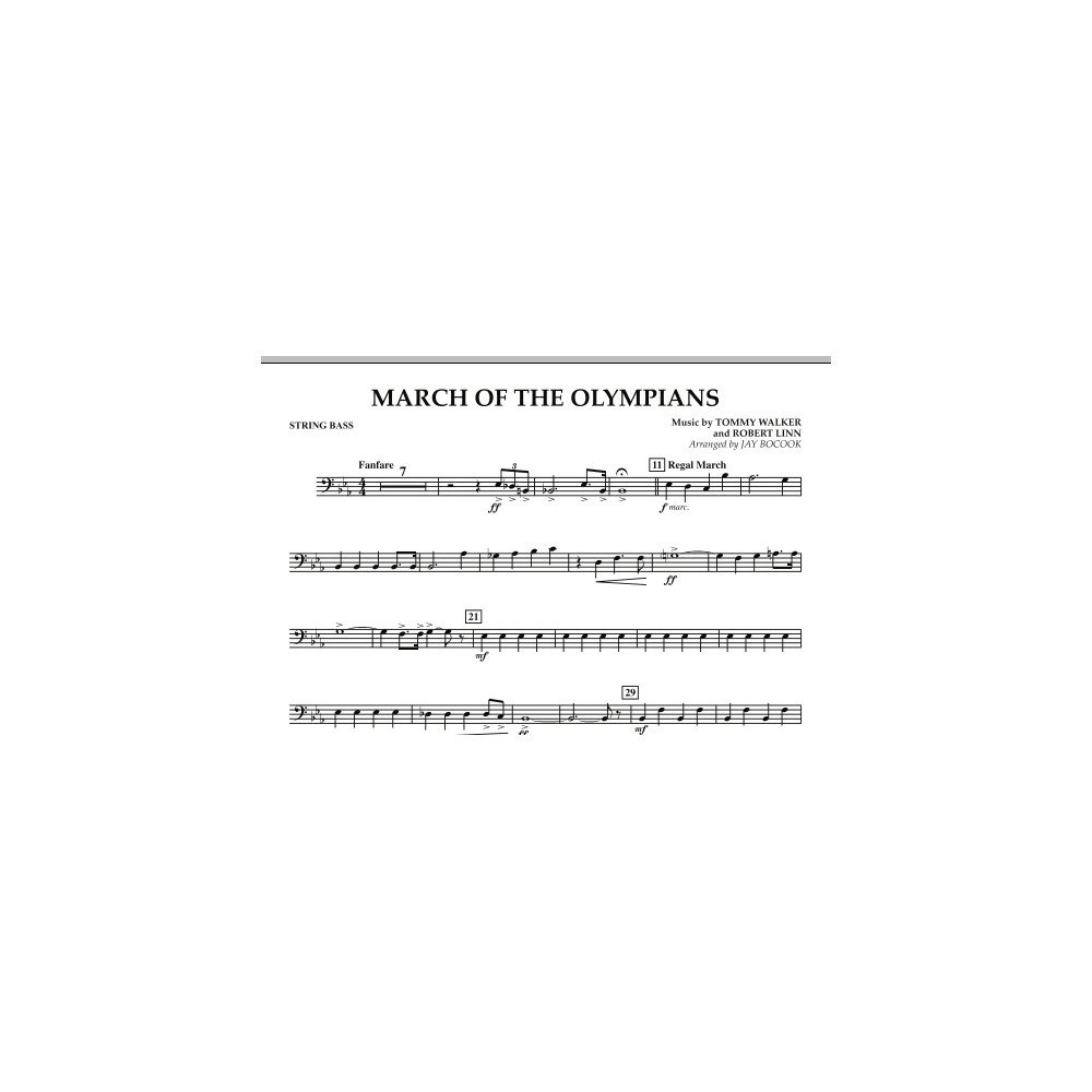 March Of The Olympians - String Bass