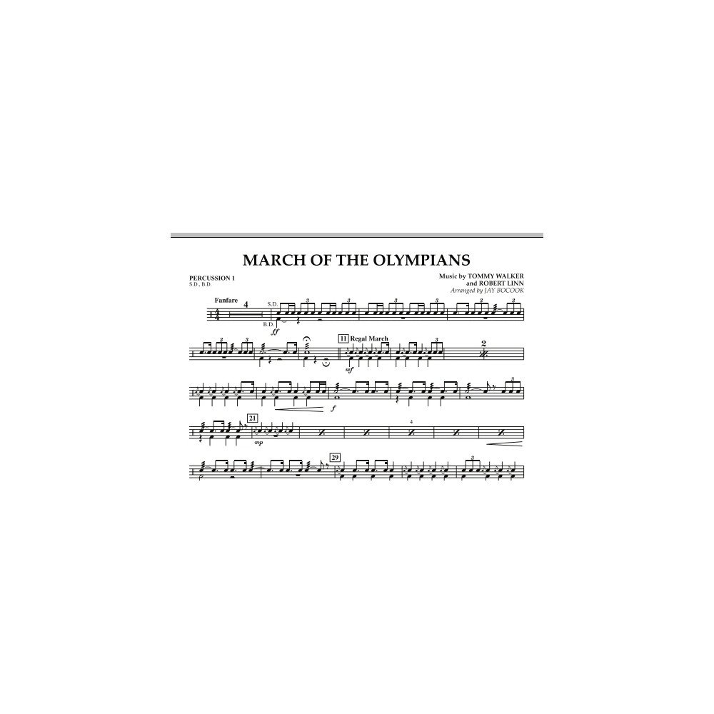 March Of The Olympians - Percussion 1
